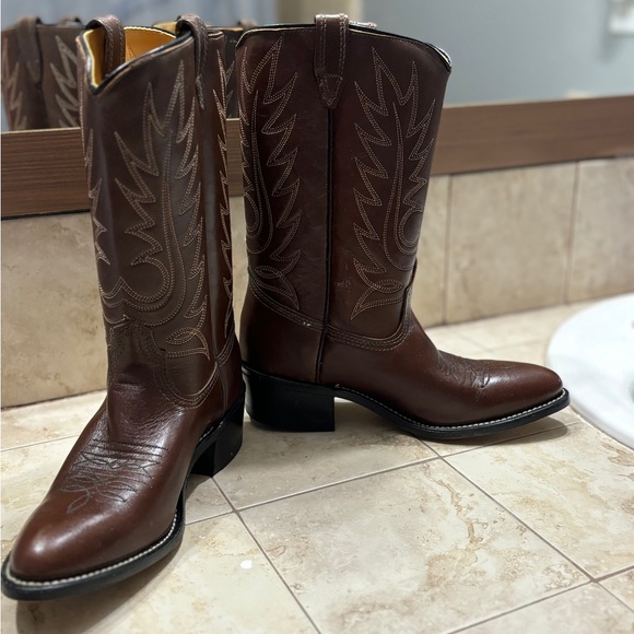 Like NEW Women's Western Cowboy Leather ACME boots - sz 6 - Picture 4 of 10